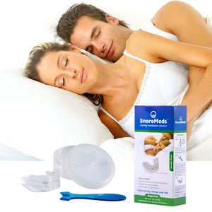 SnoreMeds Stop Snoring Mouthpiece to help couples sleep better at night