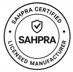 Manufactured in a licensed SAHPRA facility.
