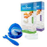 SnoreMeds men and women anti snoring mouthpiece bundle pack with two double packs